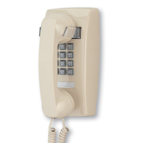 2554 Slim Single Line Wall Mount Telephone, Modular